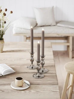 Velas cónicas LED artesanales Real Flame, 15 cm, 2 uds.