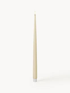 Velas cónicas LED artesanales Real Flame, 38 cm, 2 uds.
