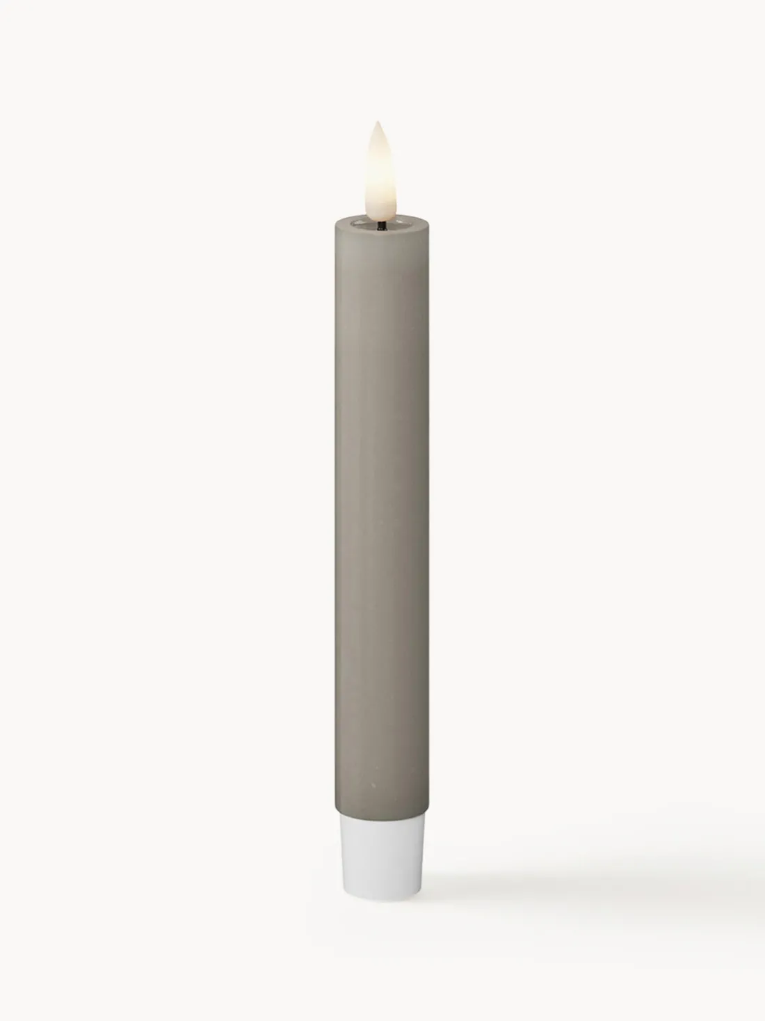 Velas cónicas LED artesanales Real Flame, 15 cm, 2 uds.