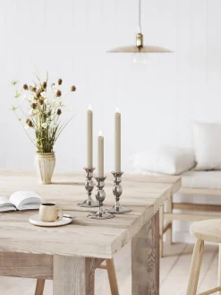 Velas cónicas LED artesanales Real Flame, 15 cm, 2 uds.