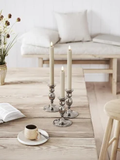 Velas cónicas LED artesanales Real Flame, 15 cm, 2 uds.