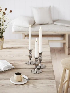 Velas cónicas LED artesanales Real Flame, 24 cm, 2 uds.