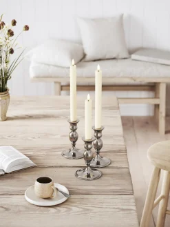 Velas cónicas LED artesanales Real Flame, 24 cm, 2 uds.