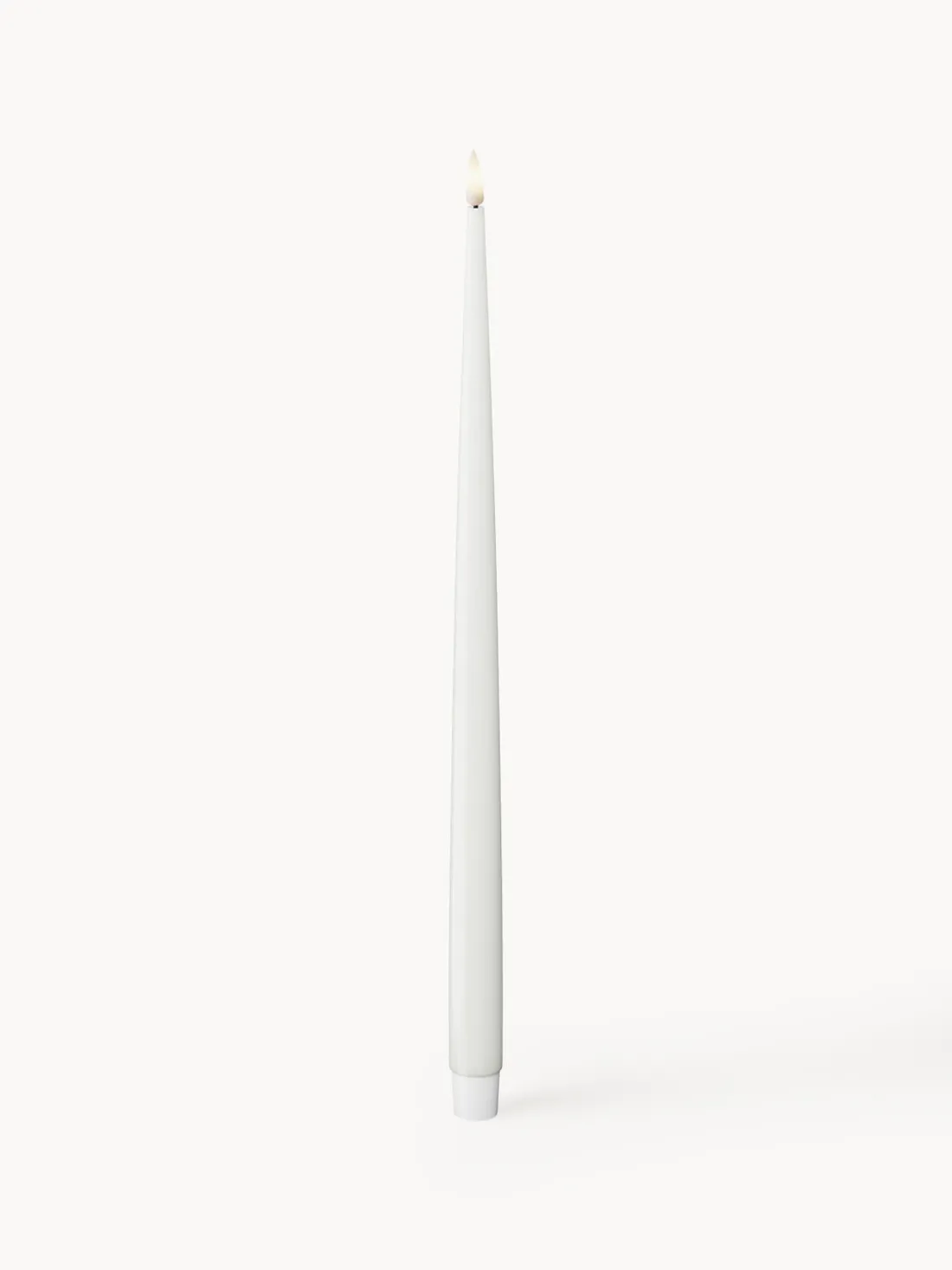 Velas cónicas LED artesanales Real Flame, 38 cm, 2 uds.