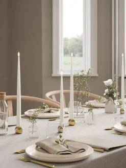 Velas cónicas LED artesanales Real Flame, 38 cm, 2 uds.