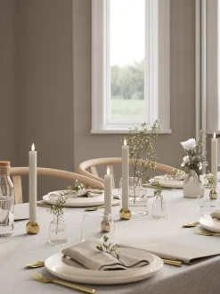 Velas cónicas LED artesanales Real Flame, 24 cm, 2 uds.