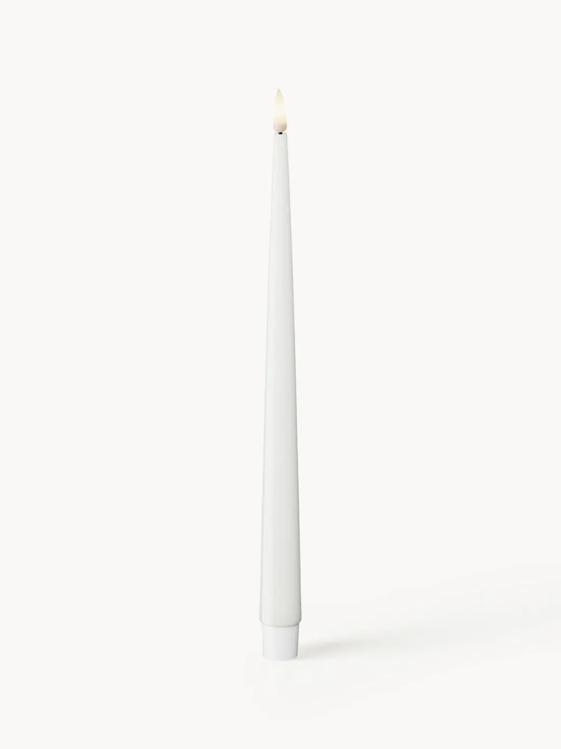 Velas cónicas LED artesanales Real Flame, 28 cm, 2 uds.