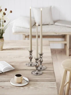 Velas cónicas LED artesanales Real Flame, 38 cm, 2 uds.