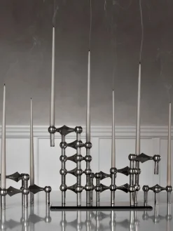 Velas cónicas Stoff Nagel, 6 uds.