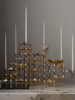 Velas cónicas Stoff Nagel, 6 uds.