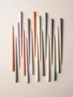 Velas cónicas Stoff Nagel, 6 uds.