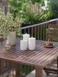 Velas LED artesanales con mando a distancia Real Flame, 5 uds.