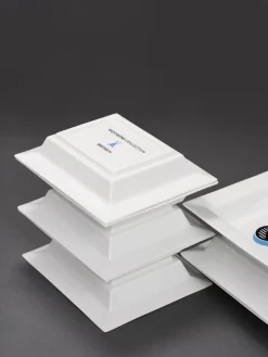 Vide-poche artesanal con motivo decorativo Westwing Collection x MEISSEN