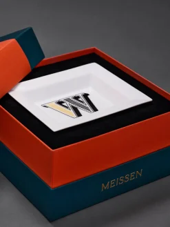 Vide-poche artesanal con motivo decorativo Westwing Collection x MEISSEN