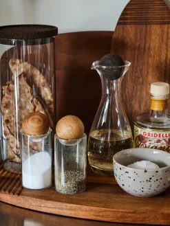 Vinagrera y aceitera soplados Nature, 2 uds.