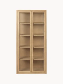 Vitrina con vidrio acanalado Reed