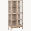 Vitrina de madera con puertas de vidrio Linley