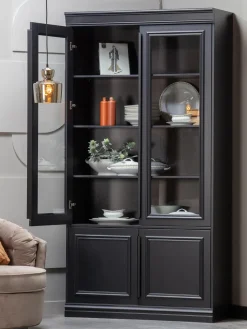 Vitrina de madera de roble Organize