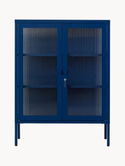 Vitrina de metal con cristal acanalado The Mixer