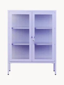 Vitrina de metal con cristal acanalado The Mixer