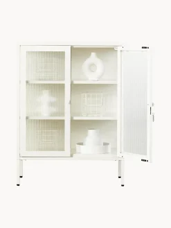 Vitrina de metal con cristal acanalado The Mixer