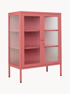 Vitrina de metal con cristal acanalado The Mixer