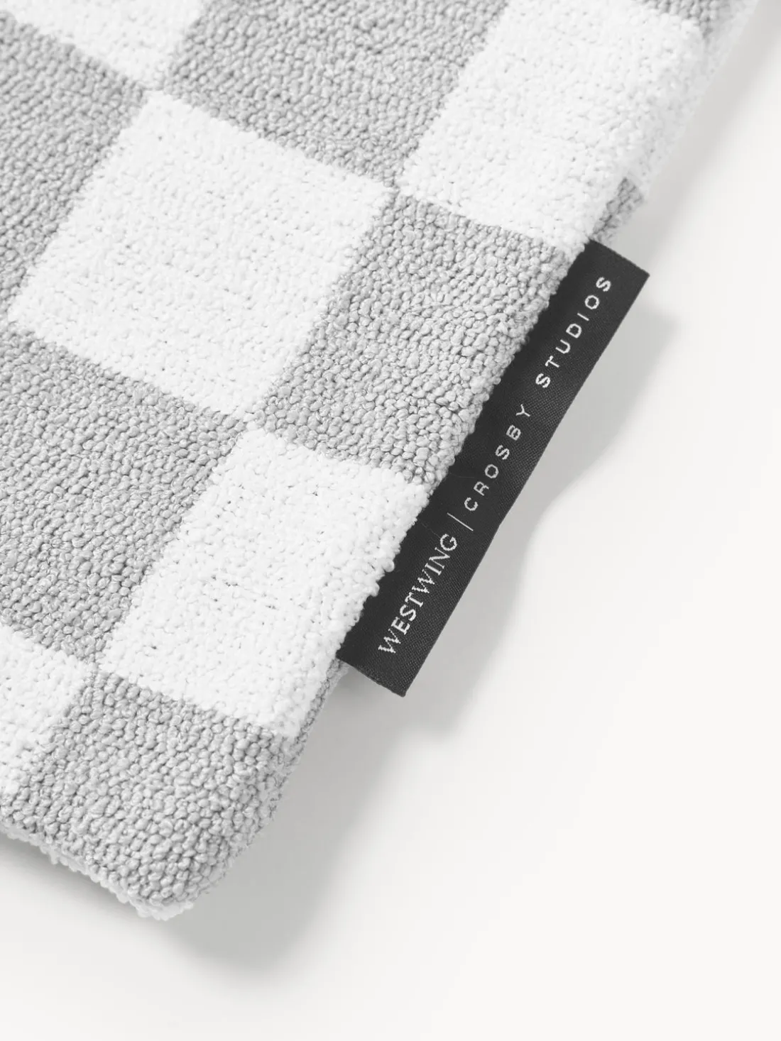 Westwing | Crosby Studios, funda de cojín a cuadros Oreiller