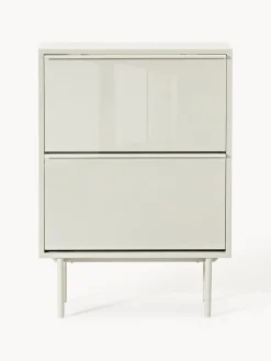 Zapatero de madera con compartimentos plegables Elona