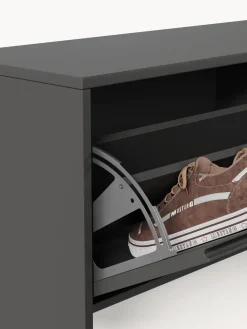 Zapatero de pared con puertas abatibles y frente acanalado Shea