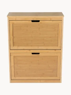 Zapatero de pared de madera de bambú Kedar